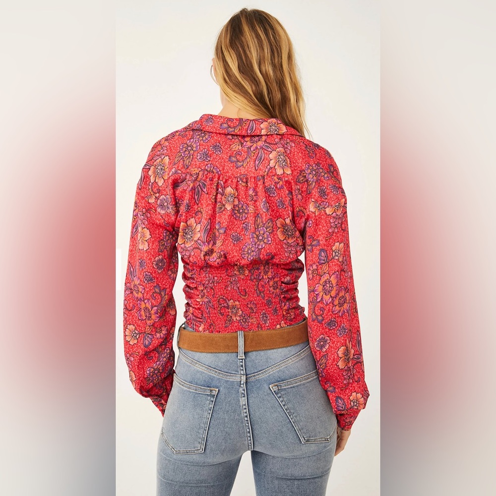 NWT BEAUTIFUL FREE PEOPLE WOMENS BLOUSE - Picture 2 of 12